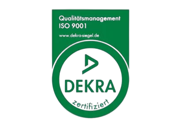 Logo DEKRA Zertifizierung Qualitätsmanagement ISO 9001